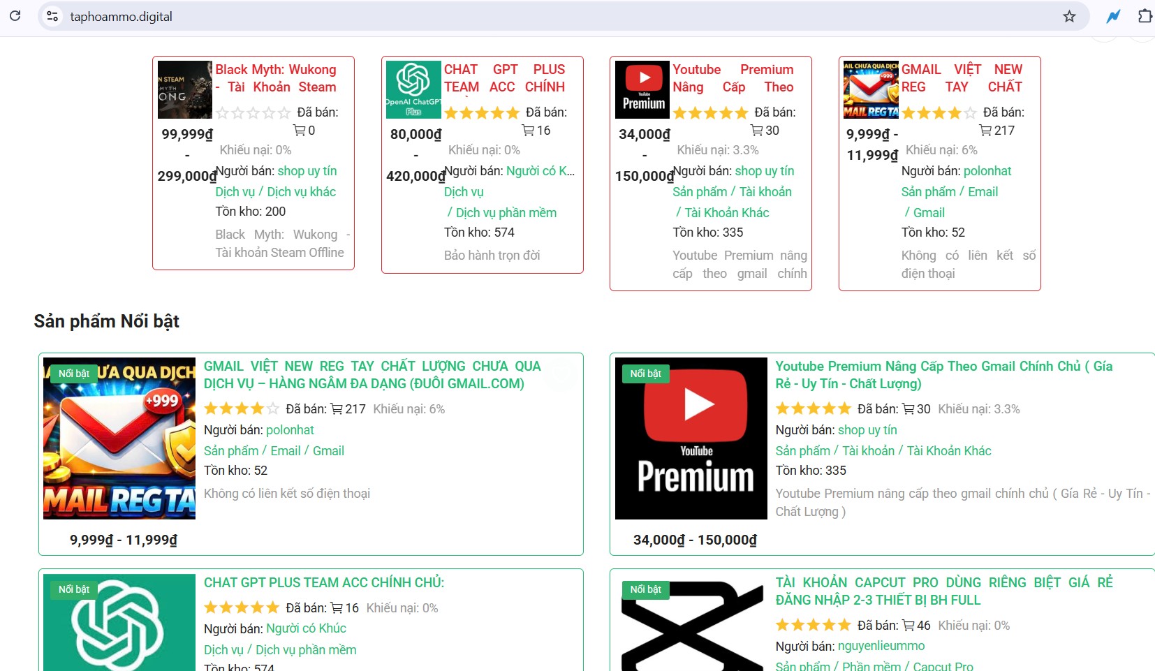 Chợ tài nguyên số Taphoammo và nhu cầu giao dịch công cụ online ngày càng tăng